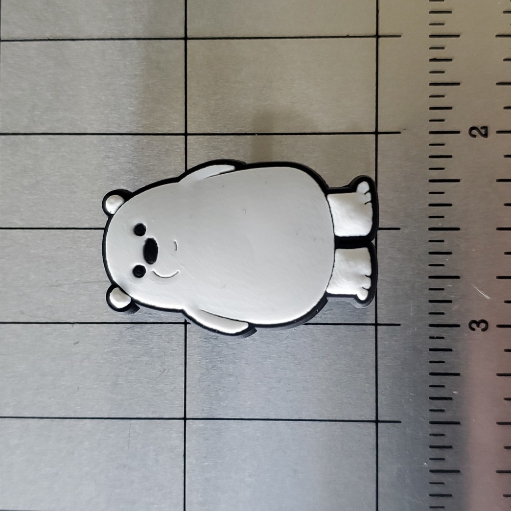 NEW! We Bare Bears Ice Bear standing Croc Shoe Charm